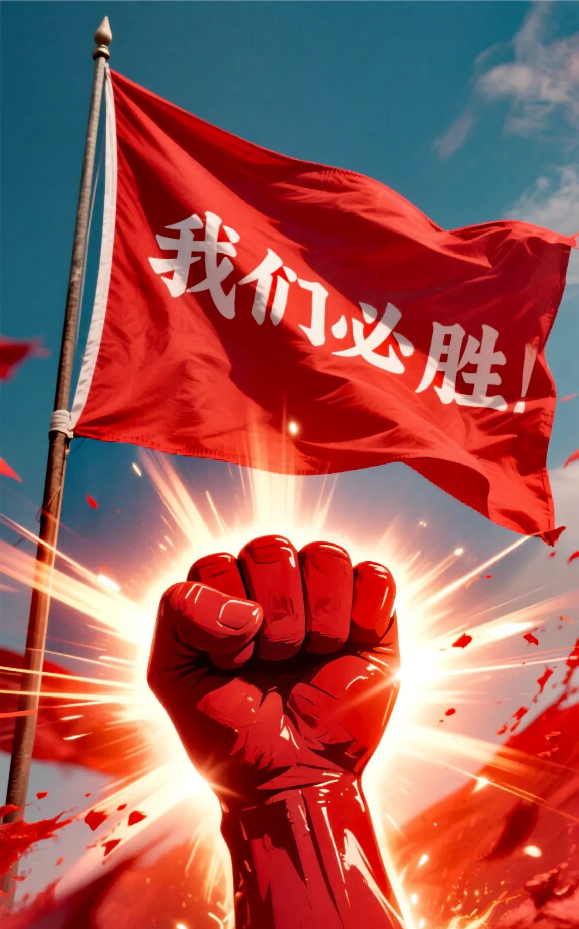 全队拼搏到底，为了胜利全力以赴